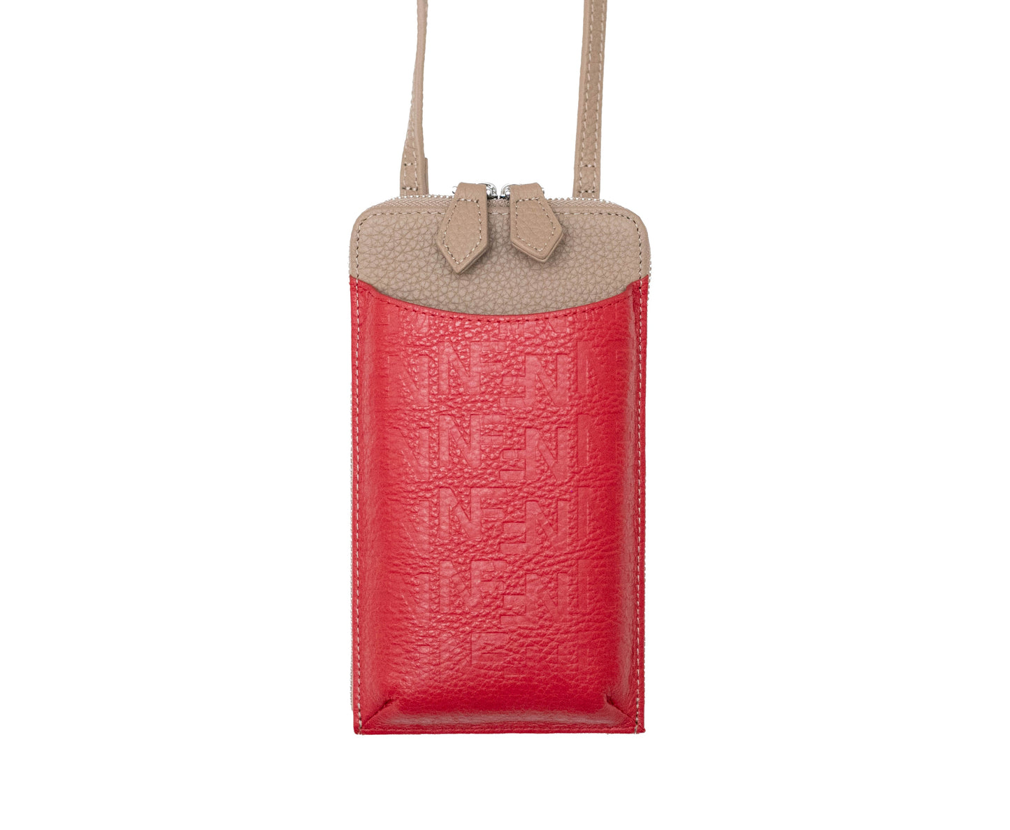 Paolo ウォレット機能付き本革スマホショルダー ナチュラルスキン BAGSDP001