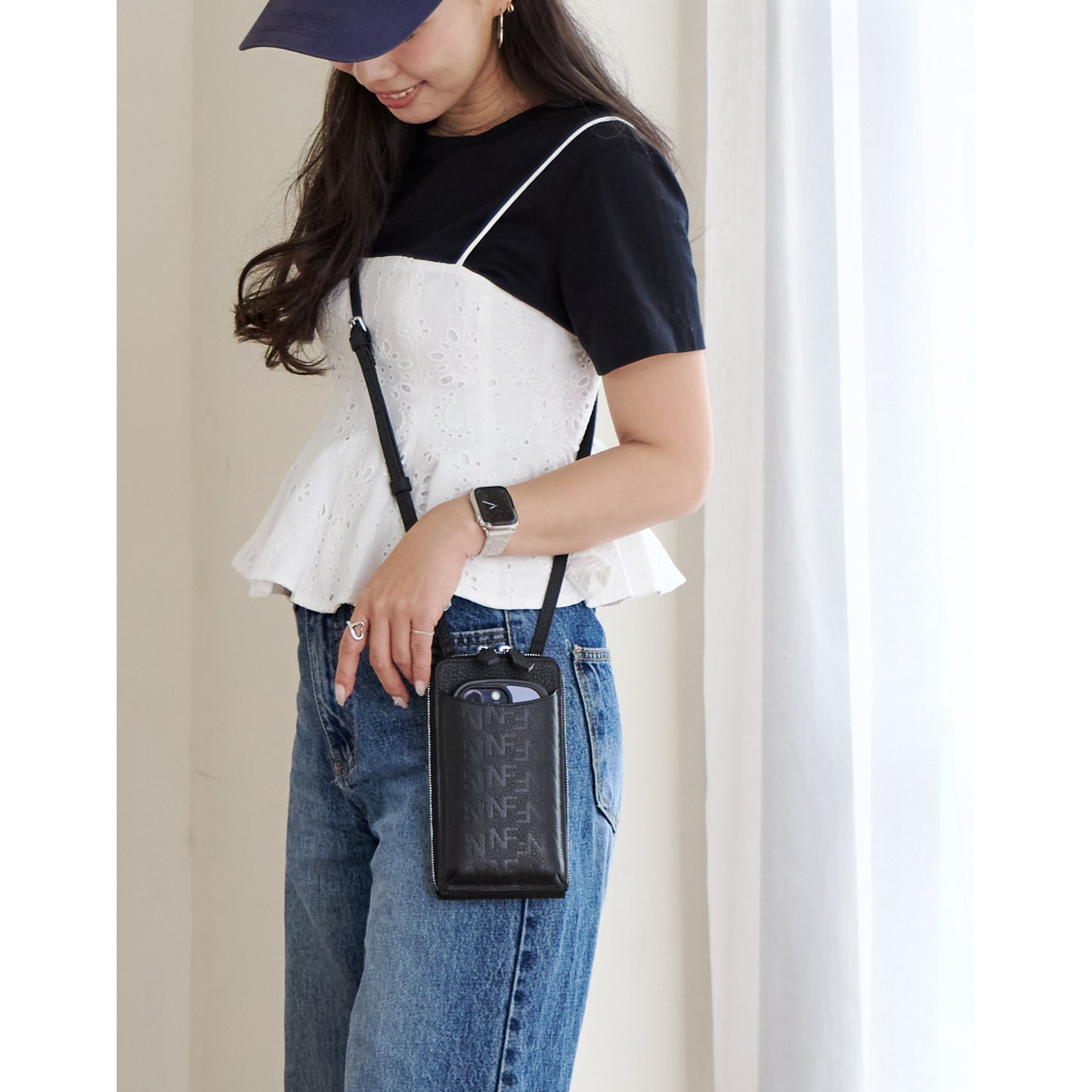 【予約商品 7月上旬発送】Paolo ウォレット機能付き本革スマホショルダー ナチュラルスキン BAGSDP001