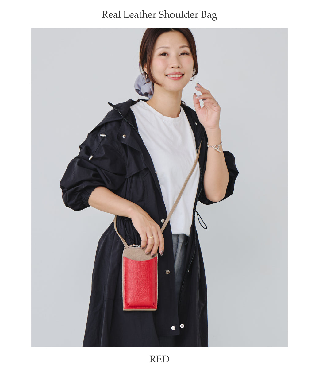 Paolo ウォレット機能付き本革スマホショルダー ナチュラルスキン BAGSDP001